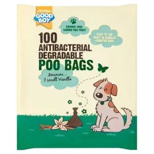 100 Antibacterial Degradable Dog Poo Bags