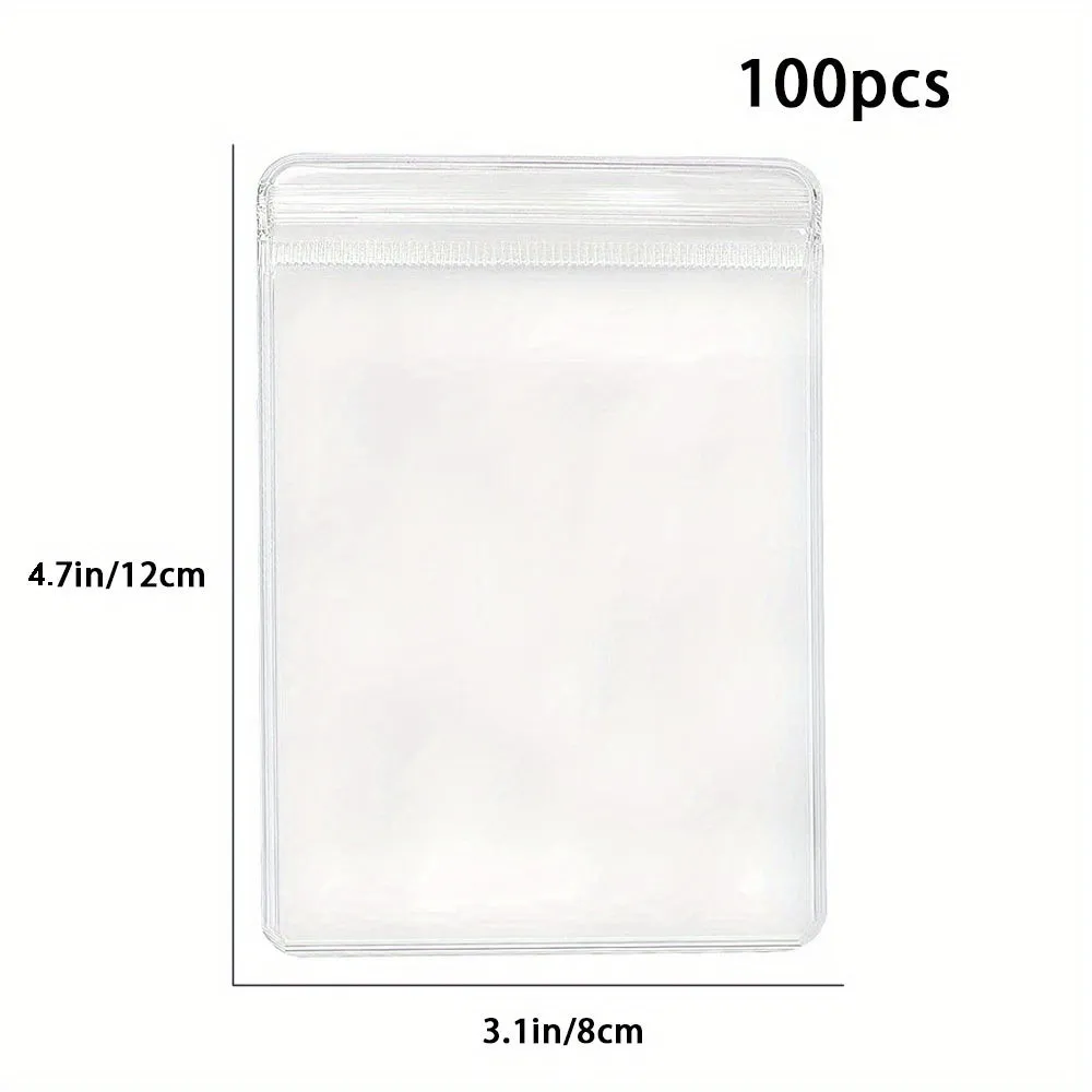 100pc SelfSealing Zipper Bags for Jewelry Rings and Earrings