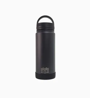 Acqua Classic Bottle: Charcoal Black (500ml)