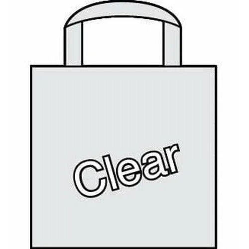 Ameritote Retail Bags 22 x 18 x 8 - (Clear Frost) - HD