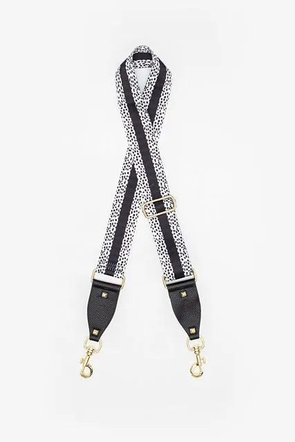 Antler Bag Strap/Dash Stripe Black