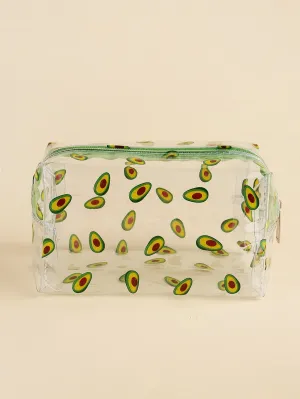 Avocado Makeup Bag Fruit Makeup Bag Cosmetic Organizer Toiletries Bag Makeup