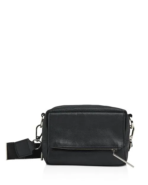 Bibi Whistles Leather Crossbody Bag, Black