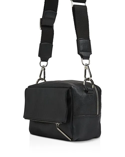 Bibi Whistles Leather Crossbody Bag, Black