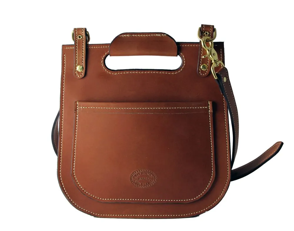 Billy Sunday Chestnut Leather Cross-Body Saddlebag