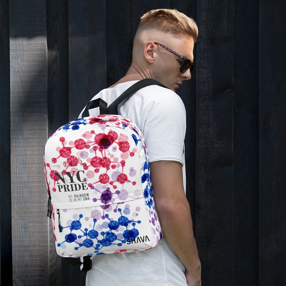 Bisexual Flag All-Over Print Pride Backpack NYC Pride - My Rainbow Is In My DNA