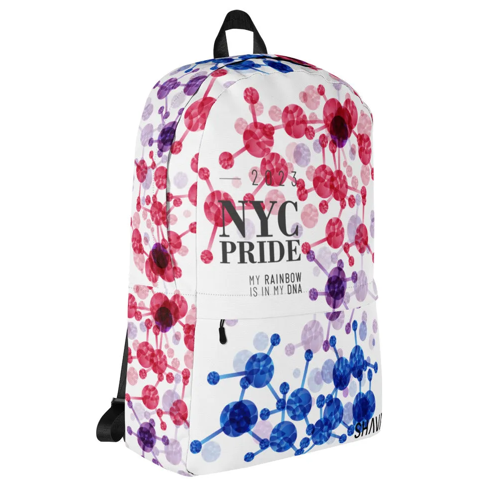 Bisexual Flag All-Over Print Pride Backpack NYC Pride - My Rainbow Is In My DNA