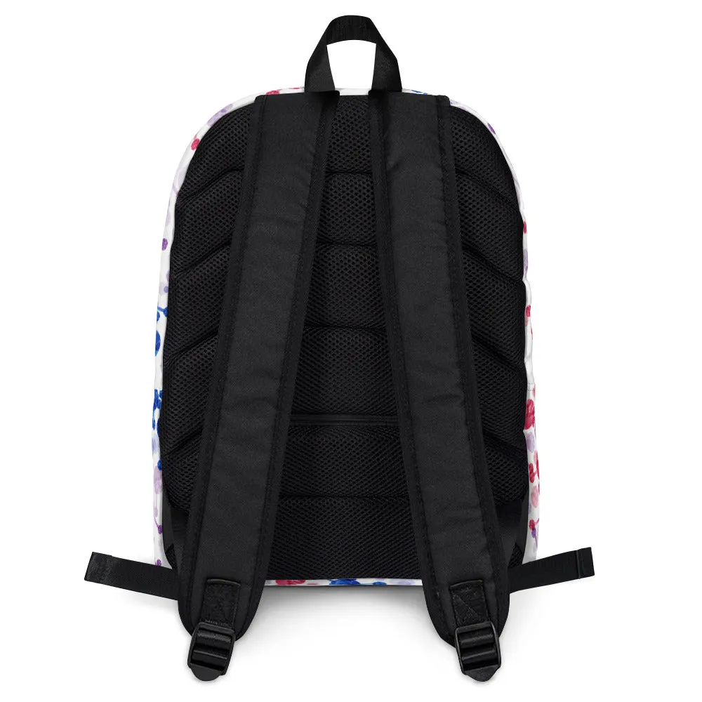 Bisexual Flag All-Over Print Pride Backpack NYC Pride - My Rainbow Is In My DNA