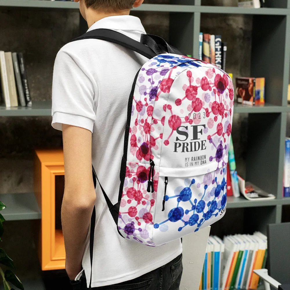 Bisexual Flag All-Over Print Pride Backpack San Francisco Pride - My Rainbow Is In My DNA