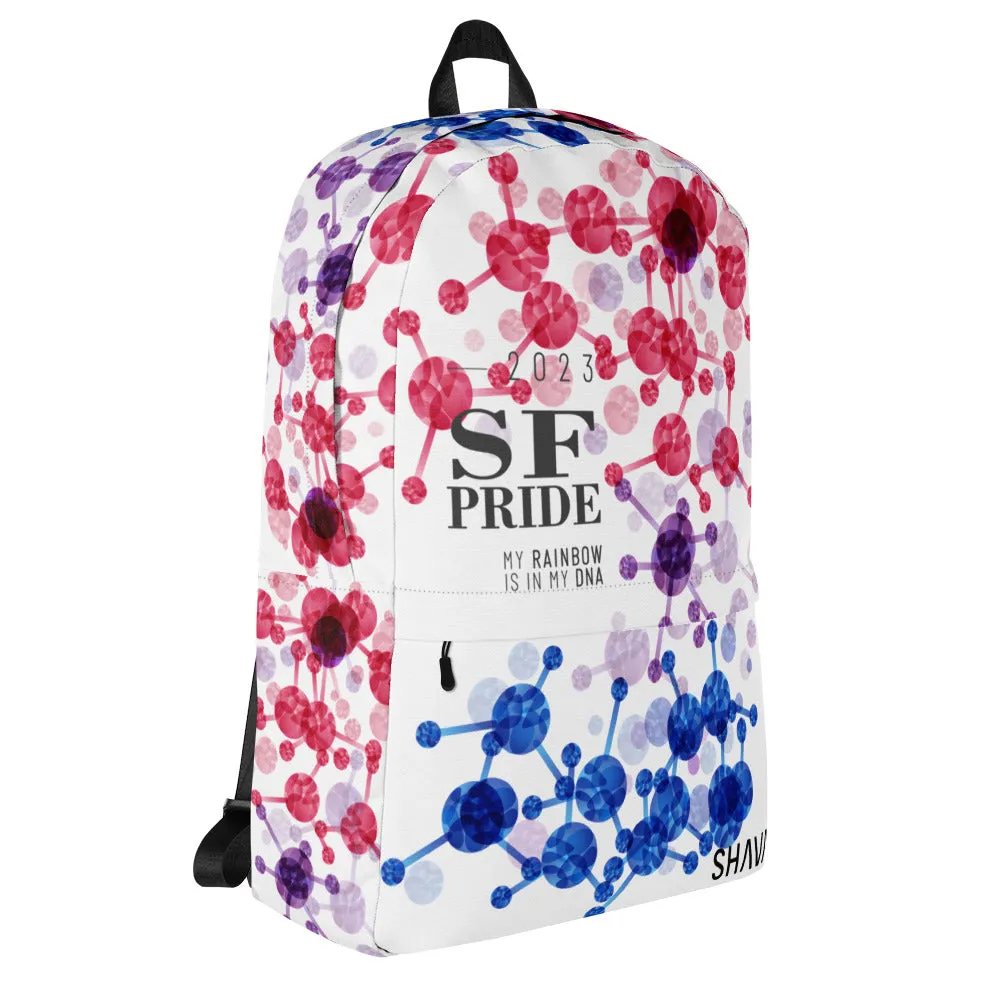 Bisexual Flag All-Over Print Pride Backpack San Francisco Pride - My Rainbow Is In My DNA