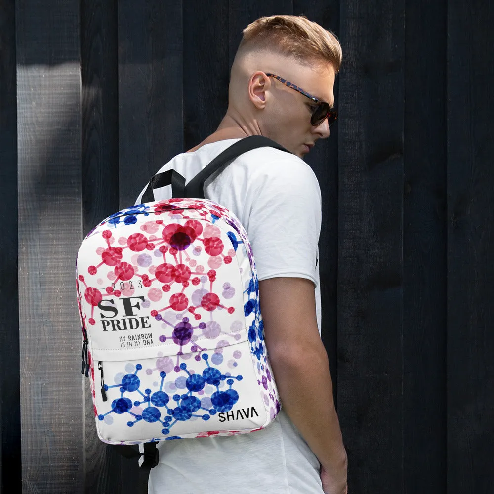 Bisexual Flag All-Over Print Pride Backpack San Francisco Pride - My Rainbow Is In My DNA