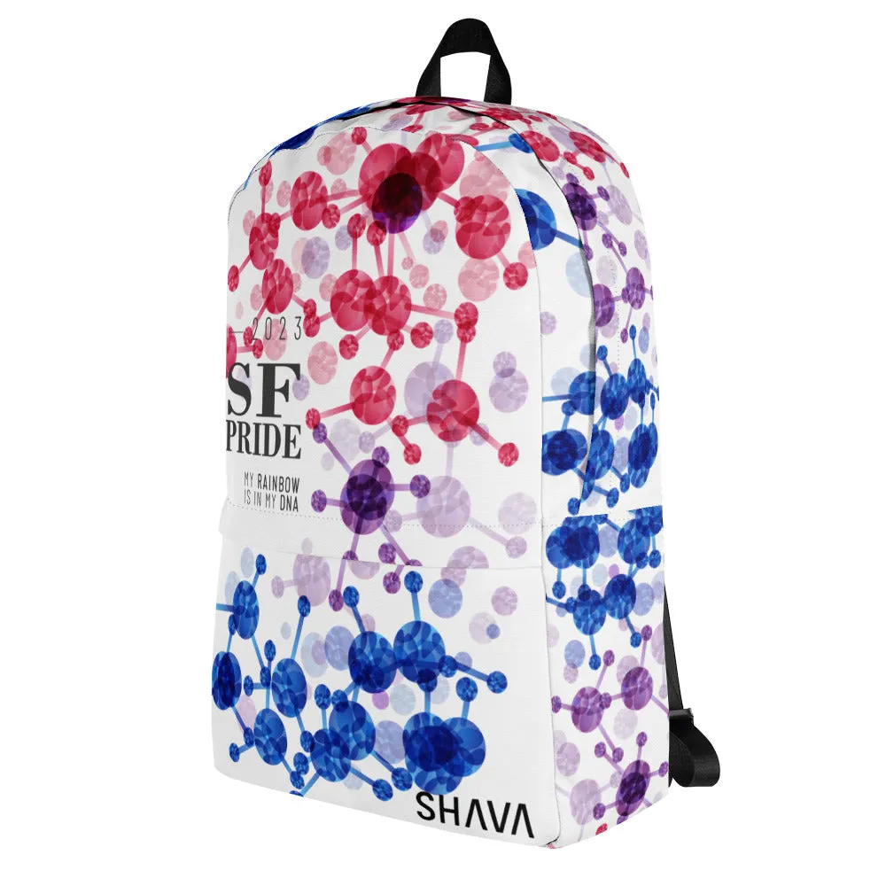 Bisexual Flag All-Over Print Pride Backpack San Francisco Pride - My Rainbow Is In My DNA