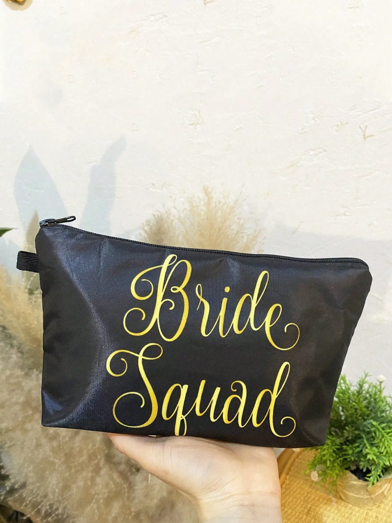 Bride Squad Bridesmaid Makeup Bag Cosmetic Organizer Toiletries Bag Makeup