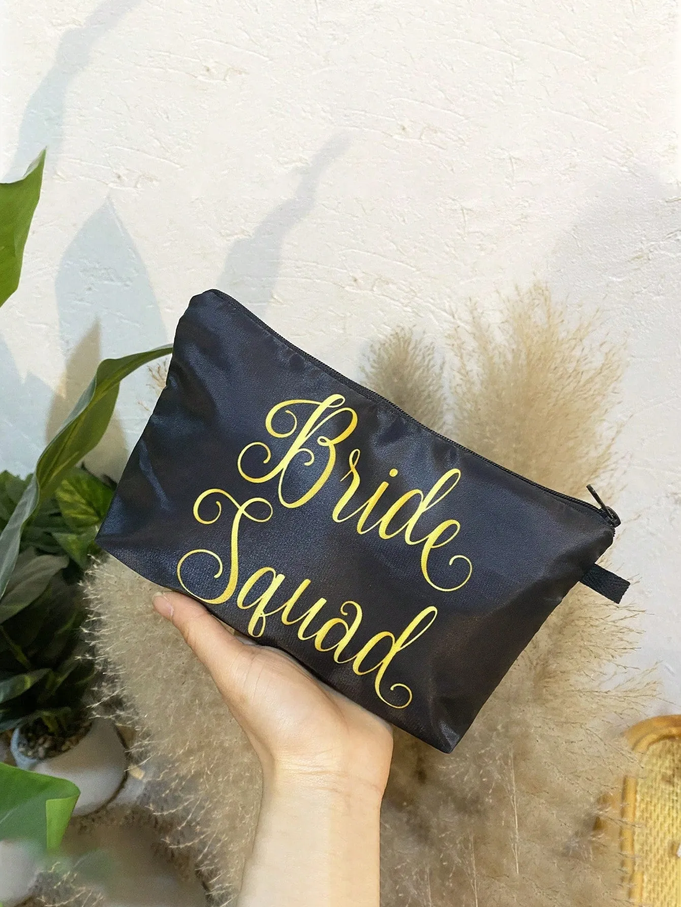 Bride Squad Bridesmaid Makeup Bag Cosmetic Organizer Toiletries Bag Makeup