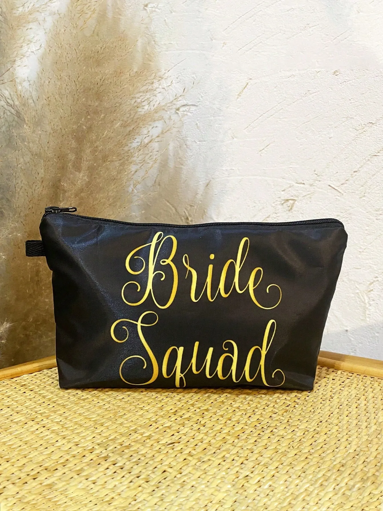 Bride Squad Bridesmaid Makeup Bag Cosmetic Organizer Toiletries Bag Makeup