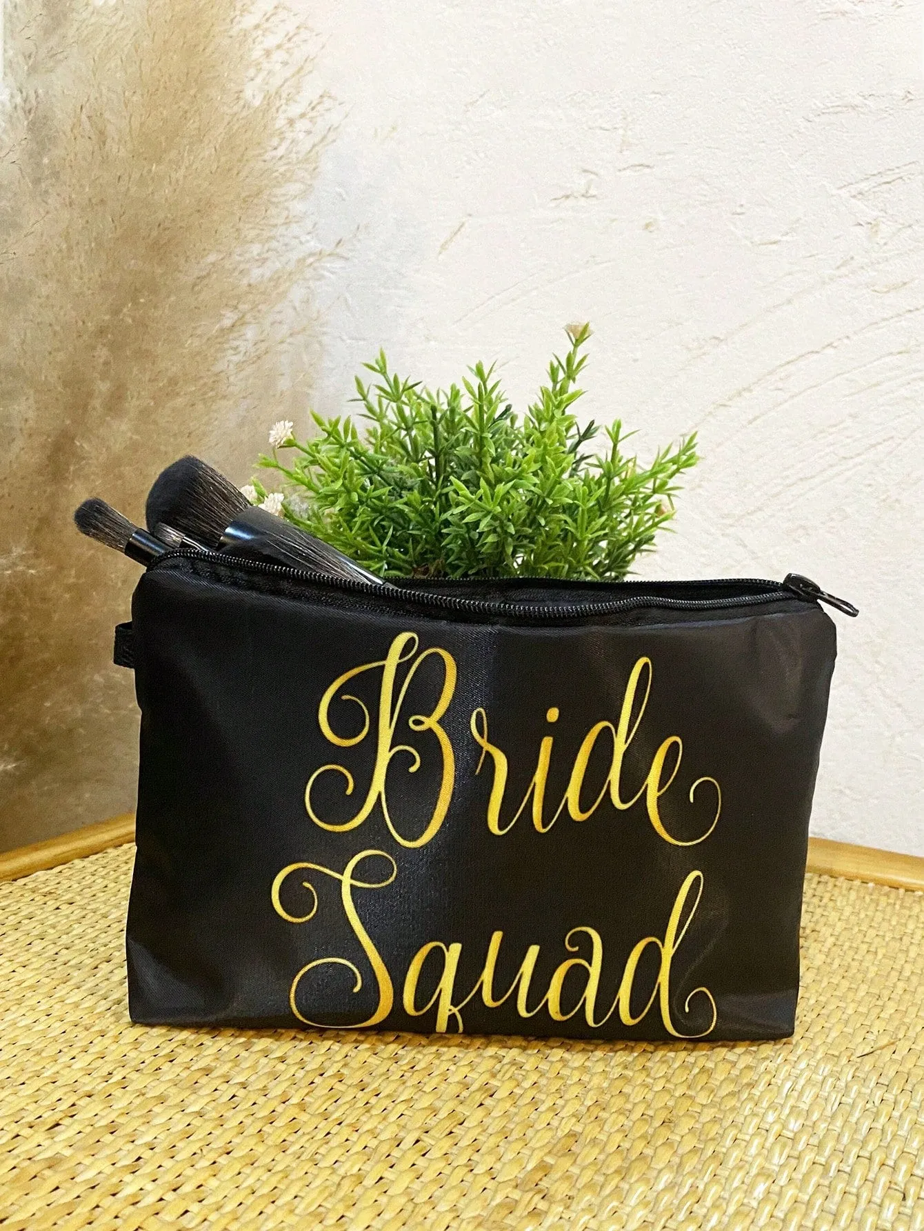 Bride Squad Bridesmaid Makeup Bag Cosmetic Organizer Toiletries Bag Makeup