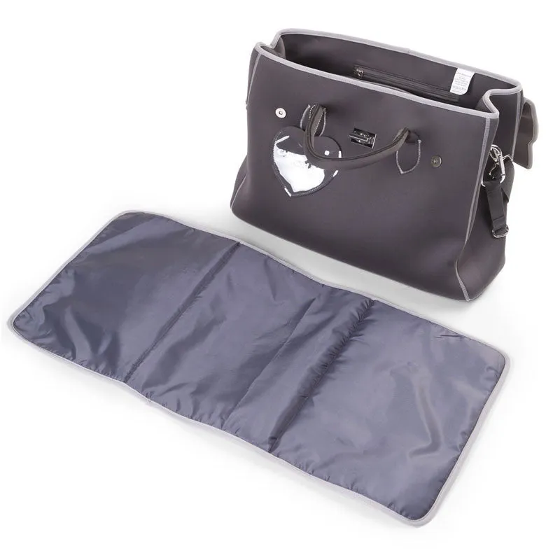 Childhome Neoprene Nursery Bag Dark Grey