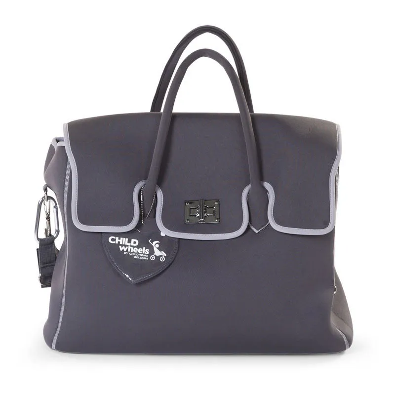 Childhome Neoprene Nursery Bag Dark Grey