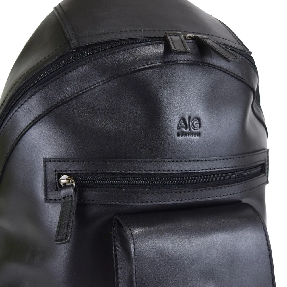 Classic Backpack in Black Leather - final sale no exchange