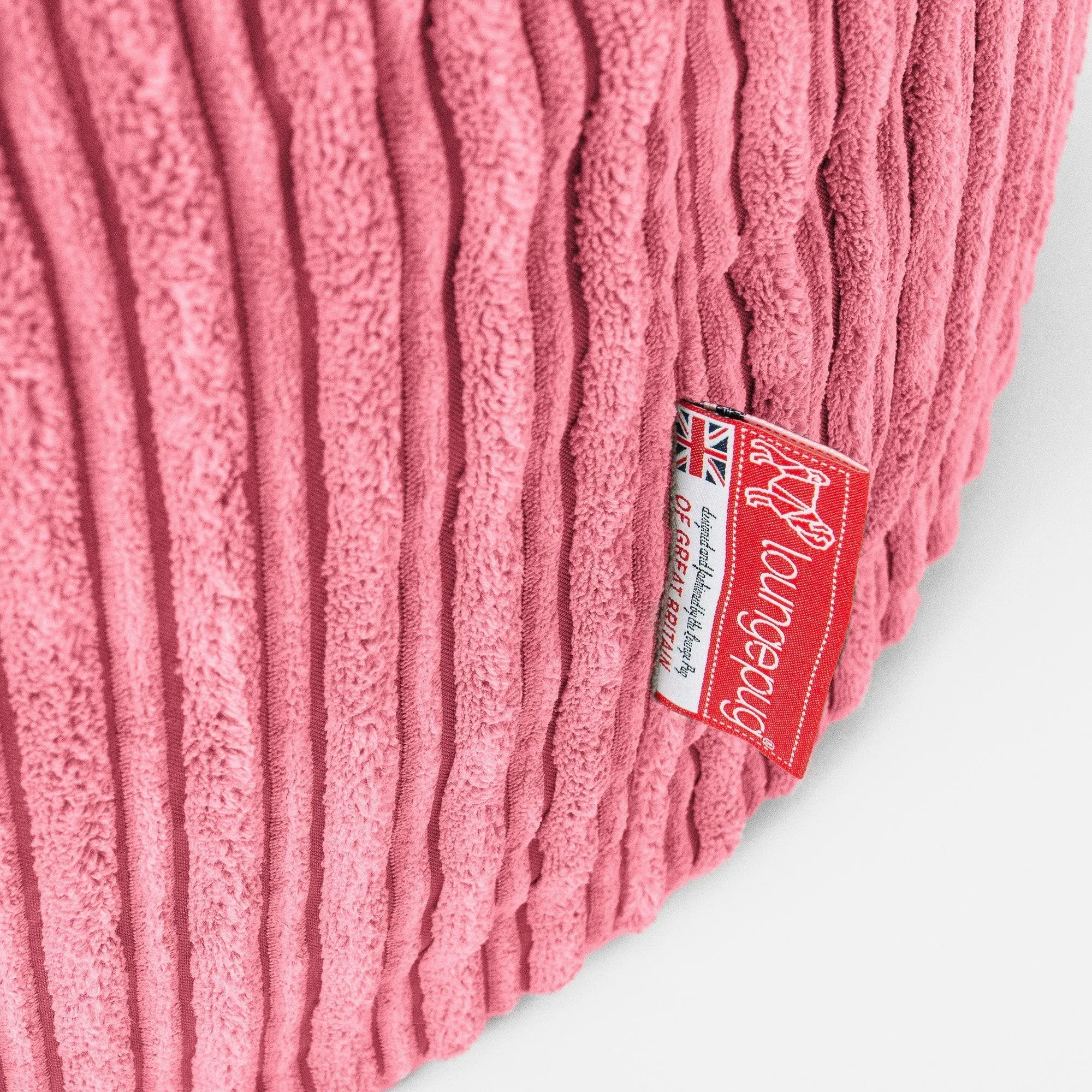 Classic Bean Bag Chair - Cord Coral Pink