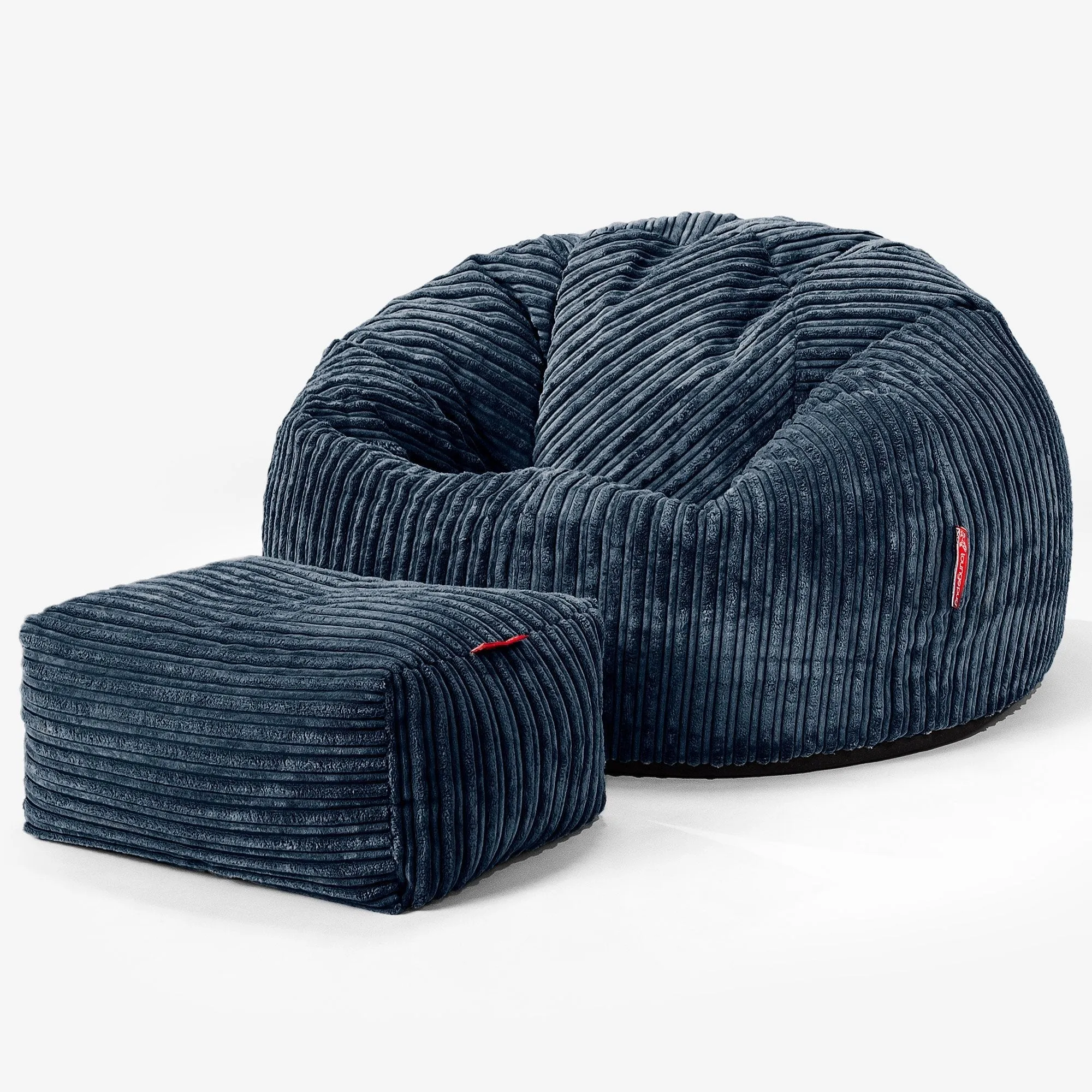 Classic Bean Bag Chair - Cord Navy Blue