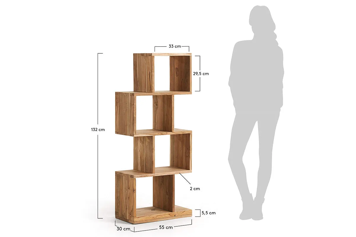 Como Ananda Teak Timber Bookshelf