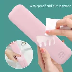 Compact Silicone Makeup Brush Holder  Fashionable Travel Organizer