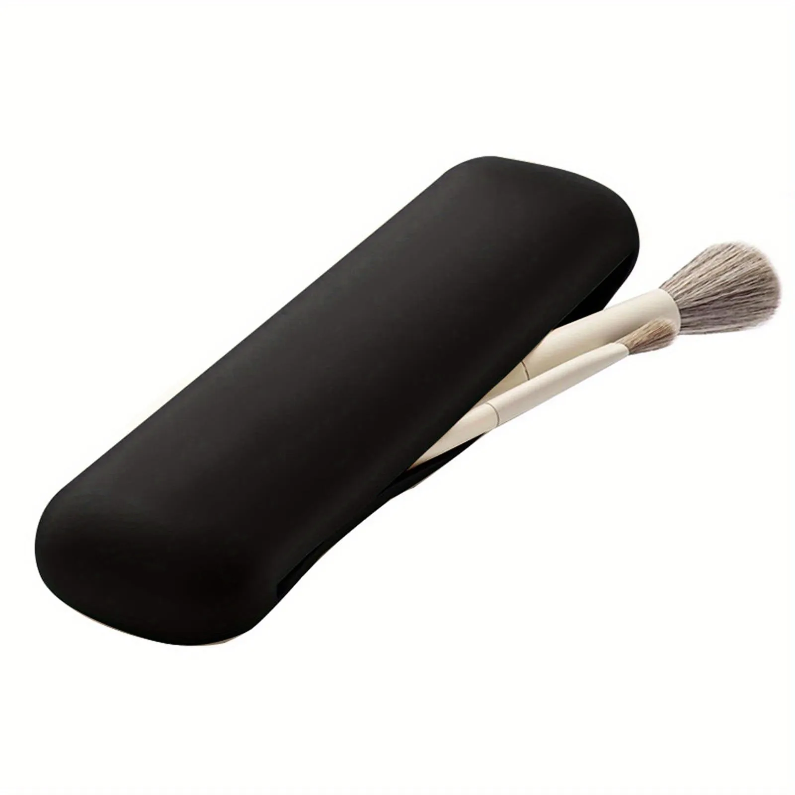 Compact Silicone Makeup Brush Holder  Fashionable Travel Organizer