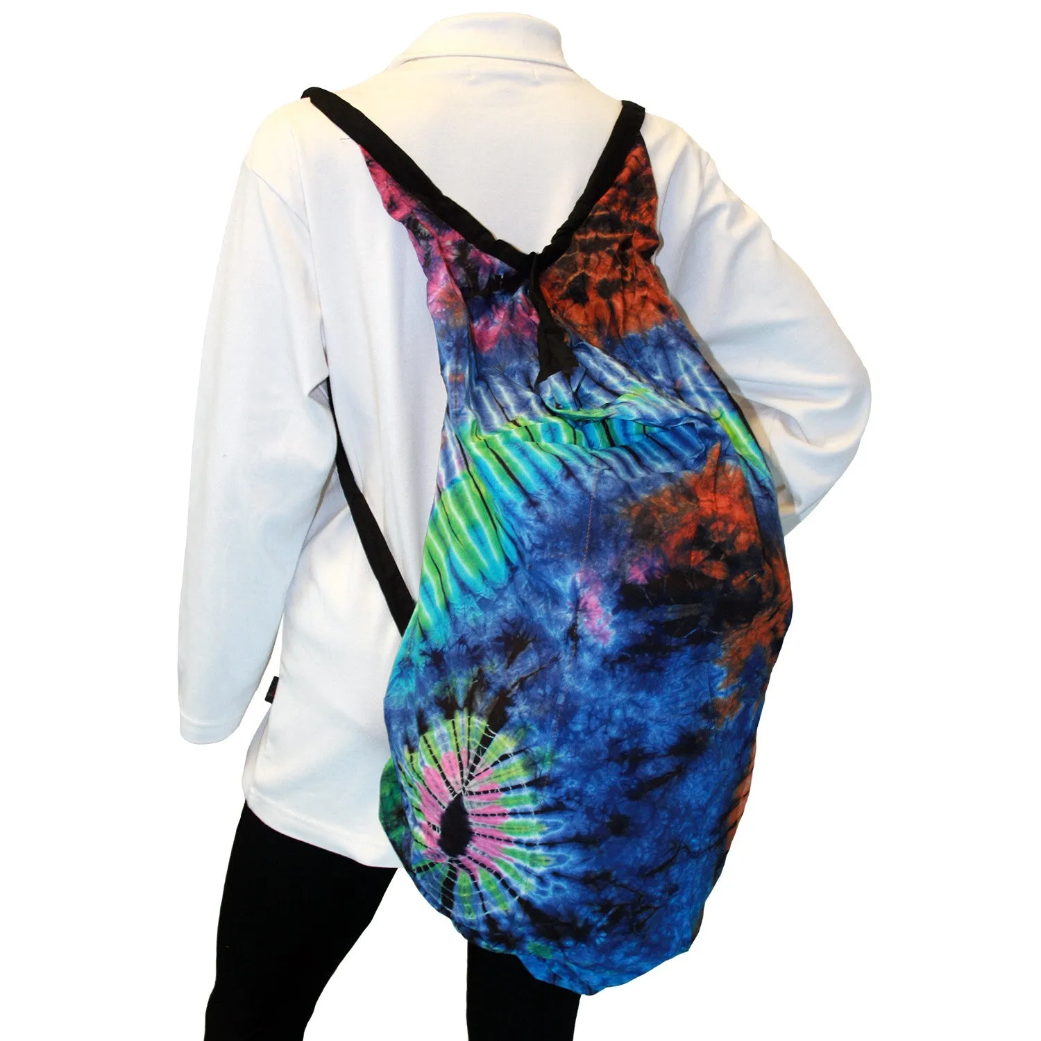 Convertible Tie Dye Messenger Shoulder Purse Backpack