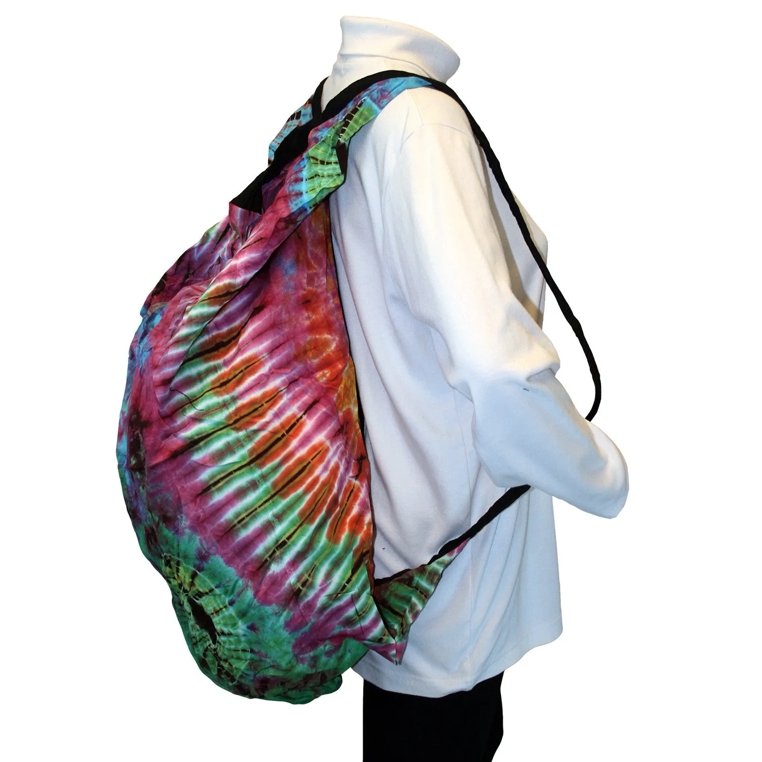 Convertible Tie Dye Messenger Shoulder Purse Backpack