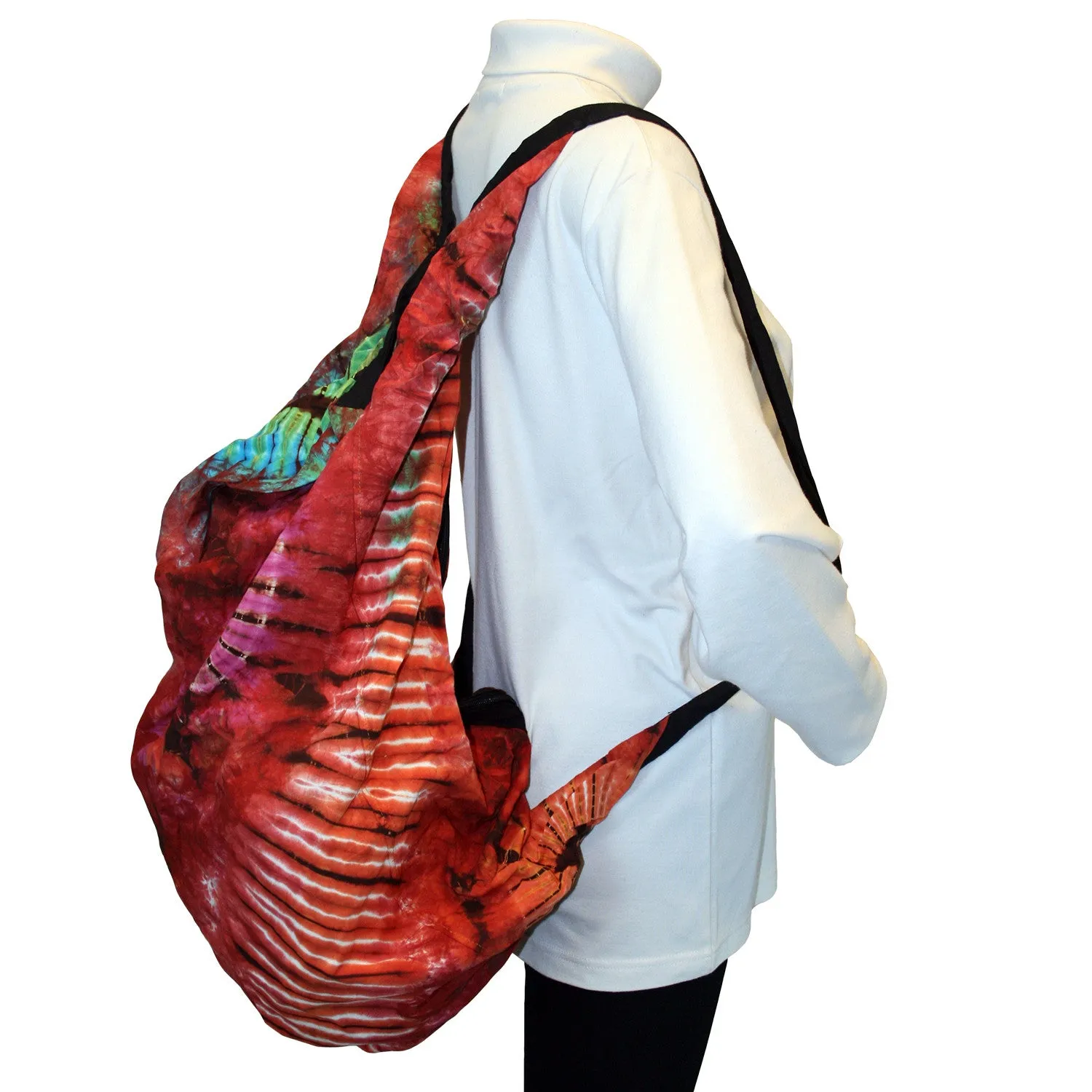 Convertible Tie Dye Messenger Shoulder Purse Backpack