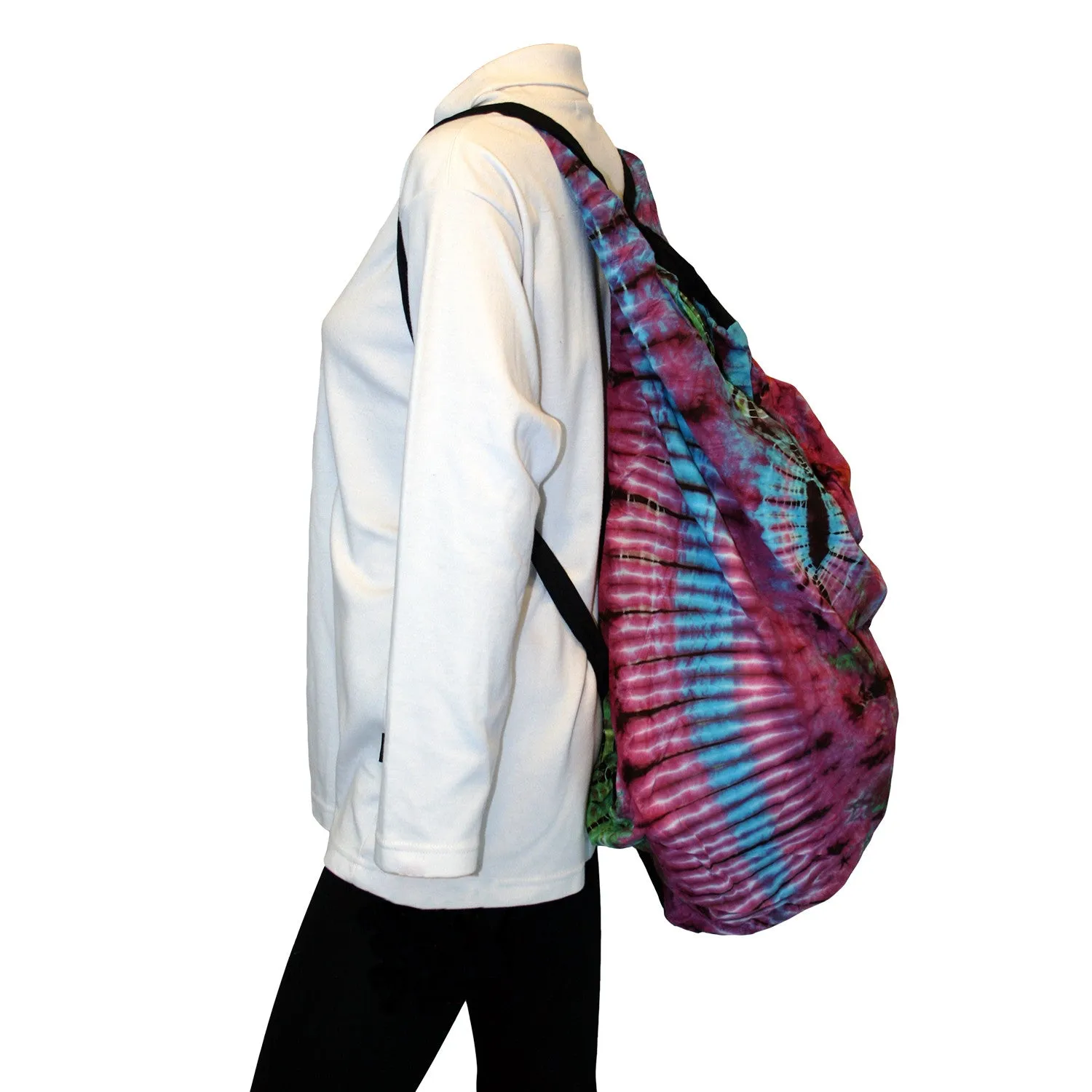 Convertible Tie Dye Messenger Shoulder Purse Backpack