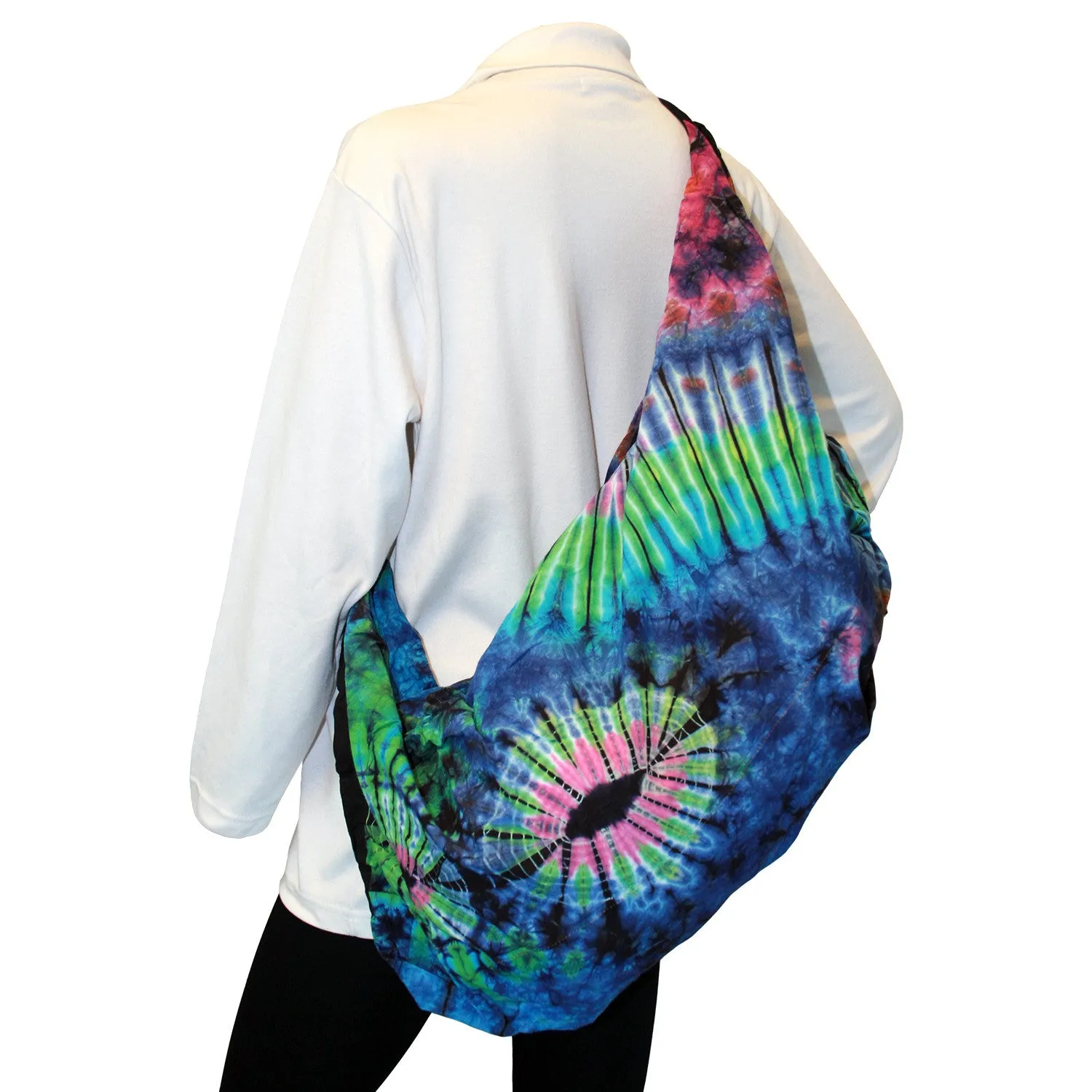 Convertible Tie Dye Messenger Shoulder Purse Backpack