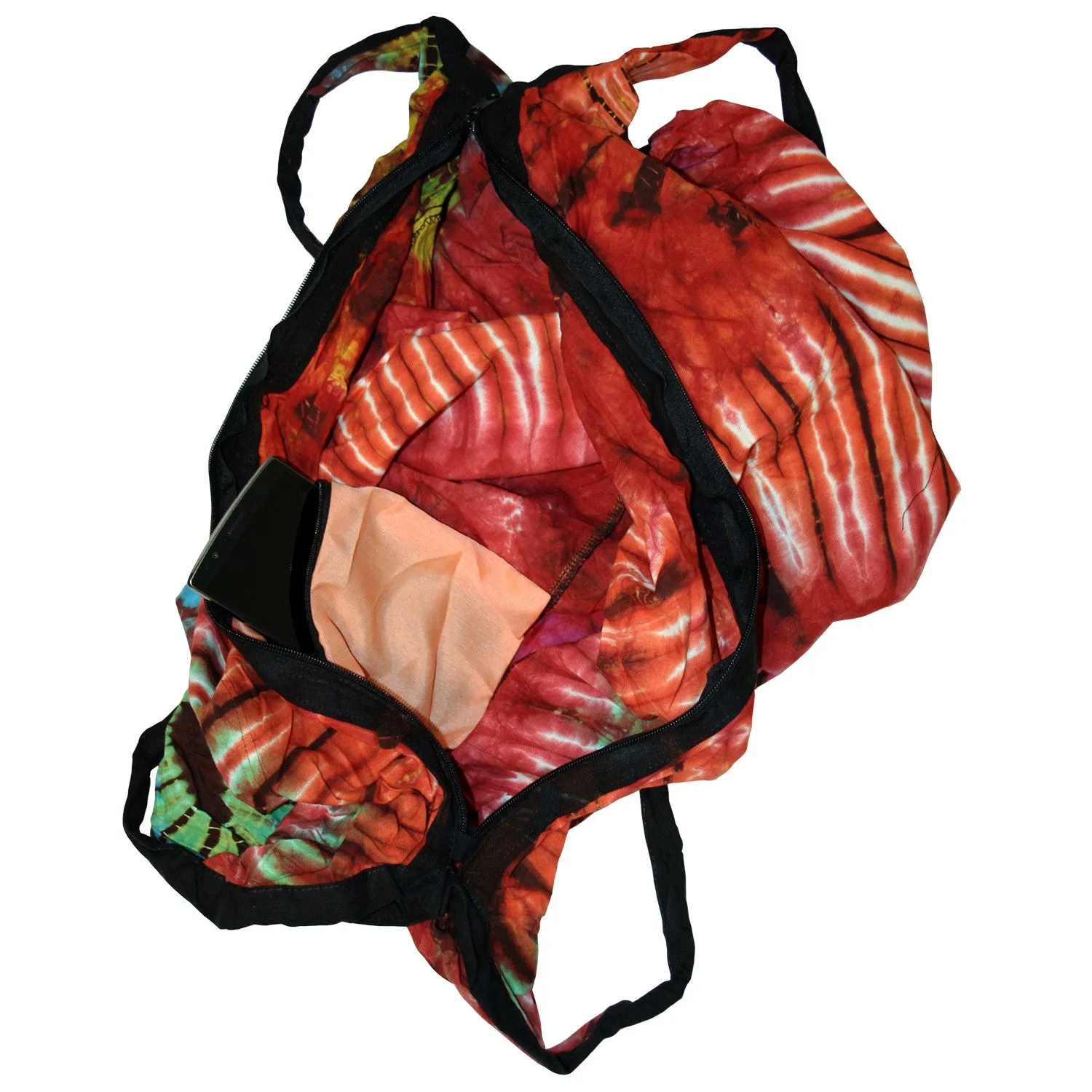 Convertible Tie Dye Messenger Shoulder Purse Backpack