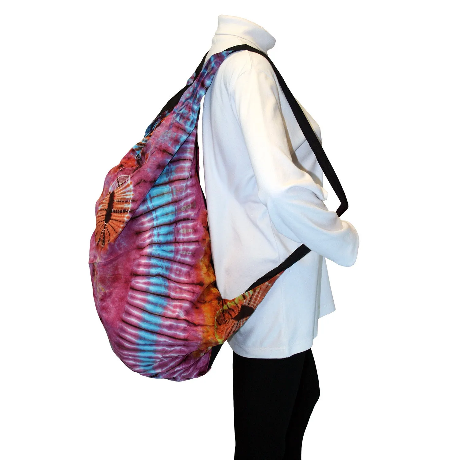 Convertible Tie Dye Messenger Shoulder Purse Backpack