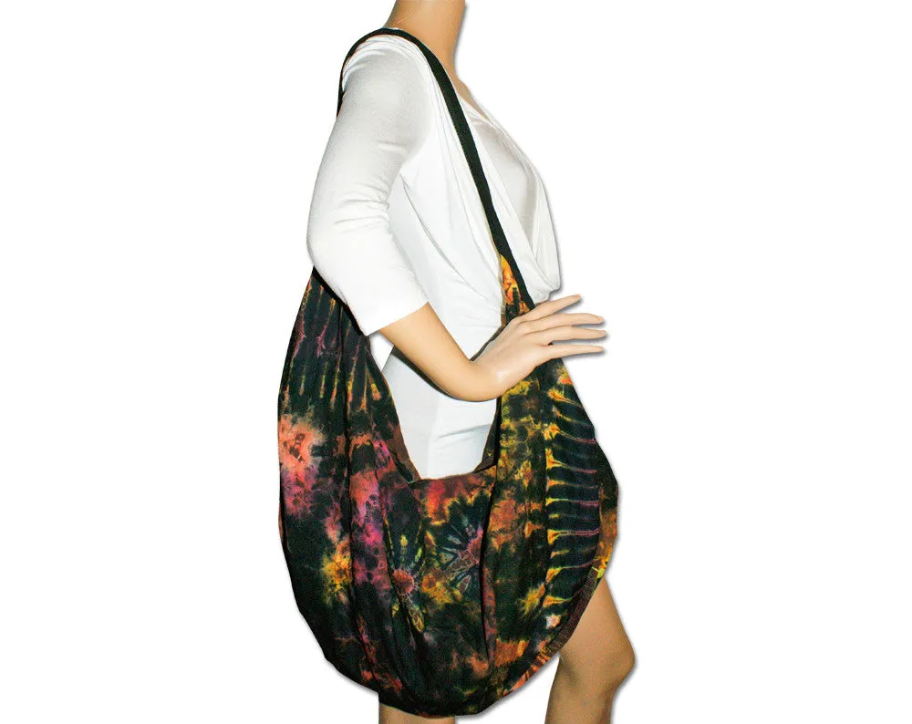 Convertible Tie Dye Messenger Shoulder Purse Backpack