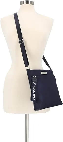 Crossbody bag Nautica Diver Nylon Small Purse with Adjustable Shoulder Strap, dark blue