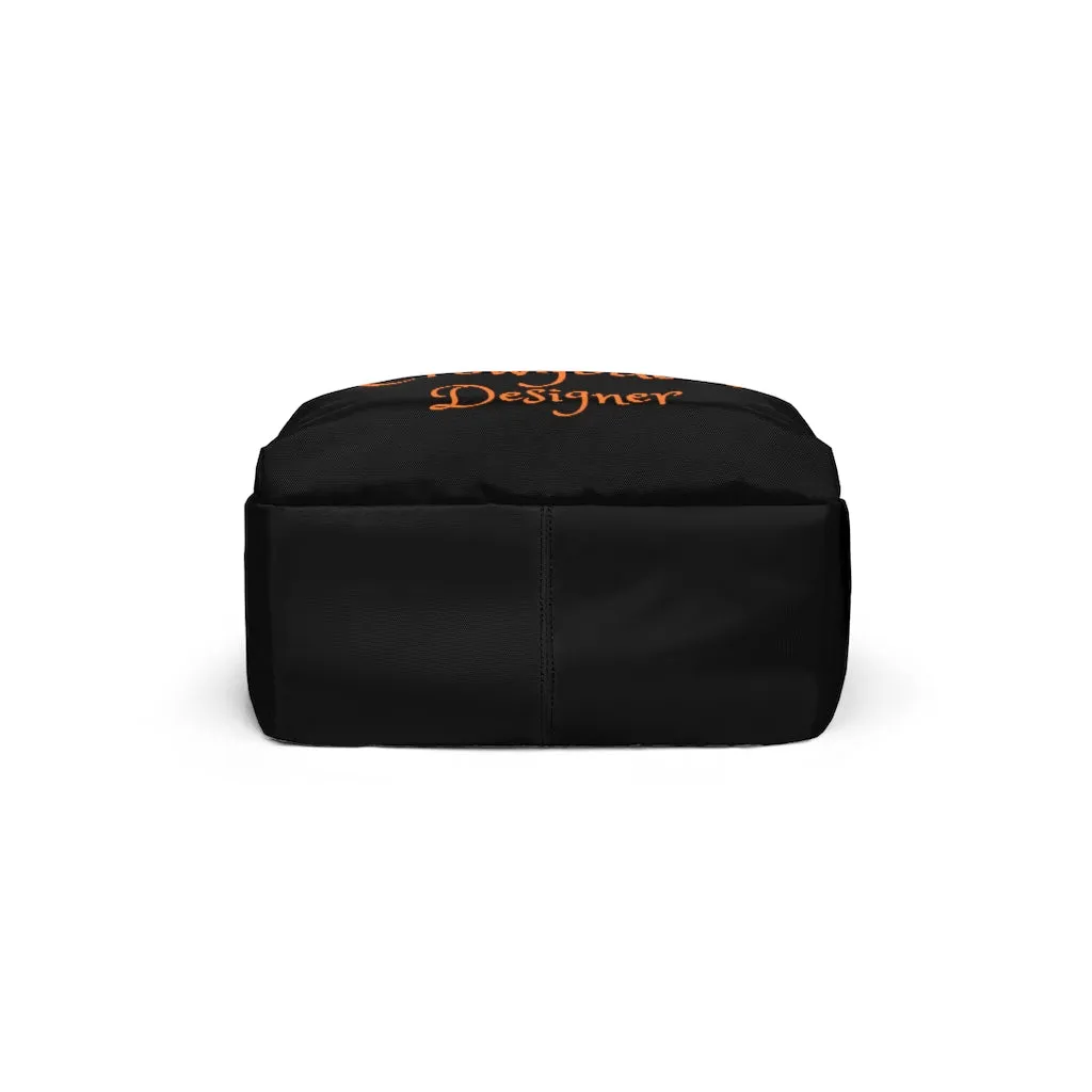 Crowgodshi Designer-X Backpack, ORANGE LOGO