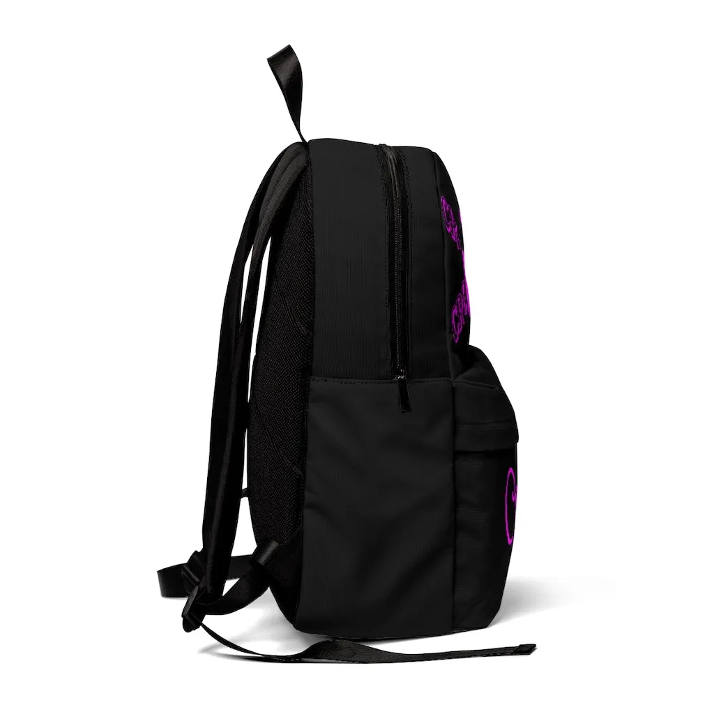 Crowgodshi Designer-X Backpack, PINK LOGO