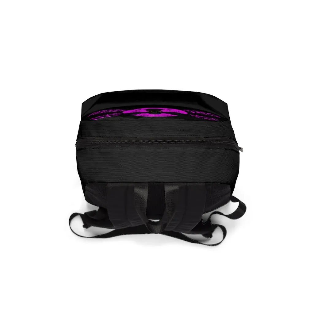 Crowgodshi Designer-X Backpack, PINK LOGO