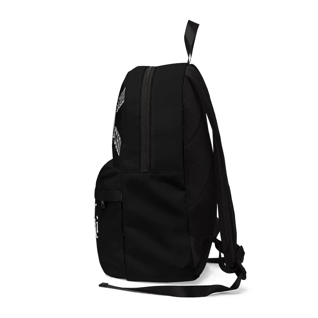 Crowgodshi Designer-X Backpack, WHITE LOGO