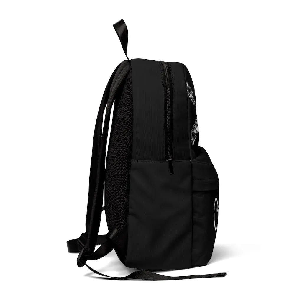 Crowgodshi Designer-X Backpack, WHITE LOGO