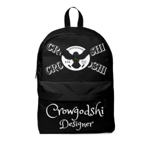 Crowgodshi Designer-X Backpack, WHITE LOGO