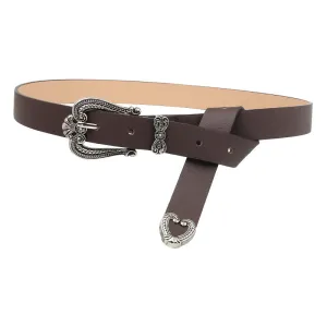 Crown Alloy Buckle Belt Women's European and American Sweater Jeans Decorative Belt