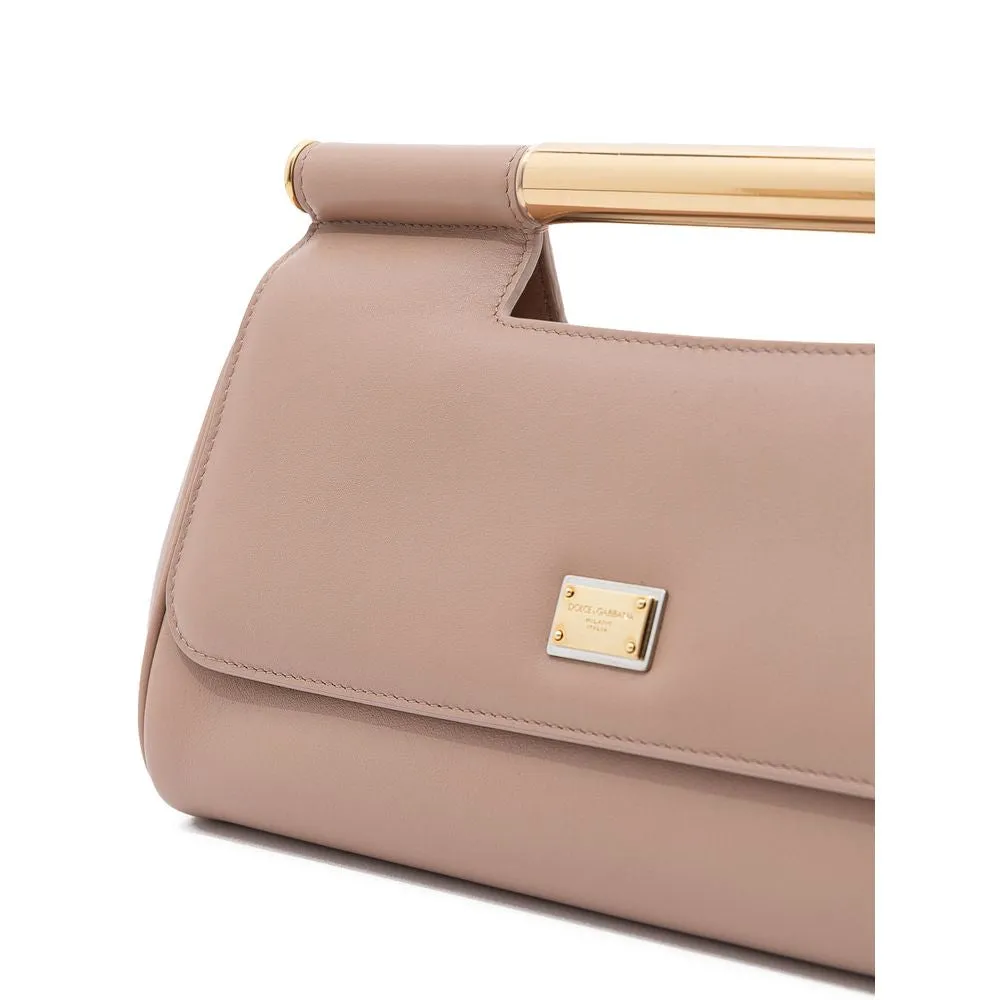 Dolce & Gabbana Beige Pink Clutch