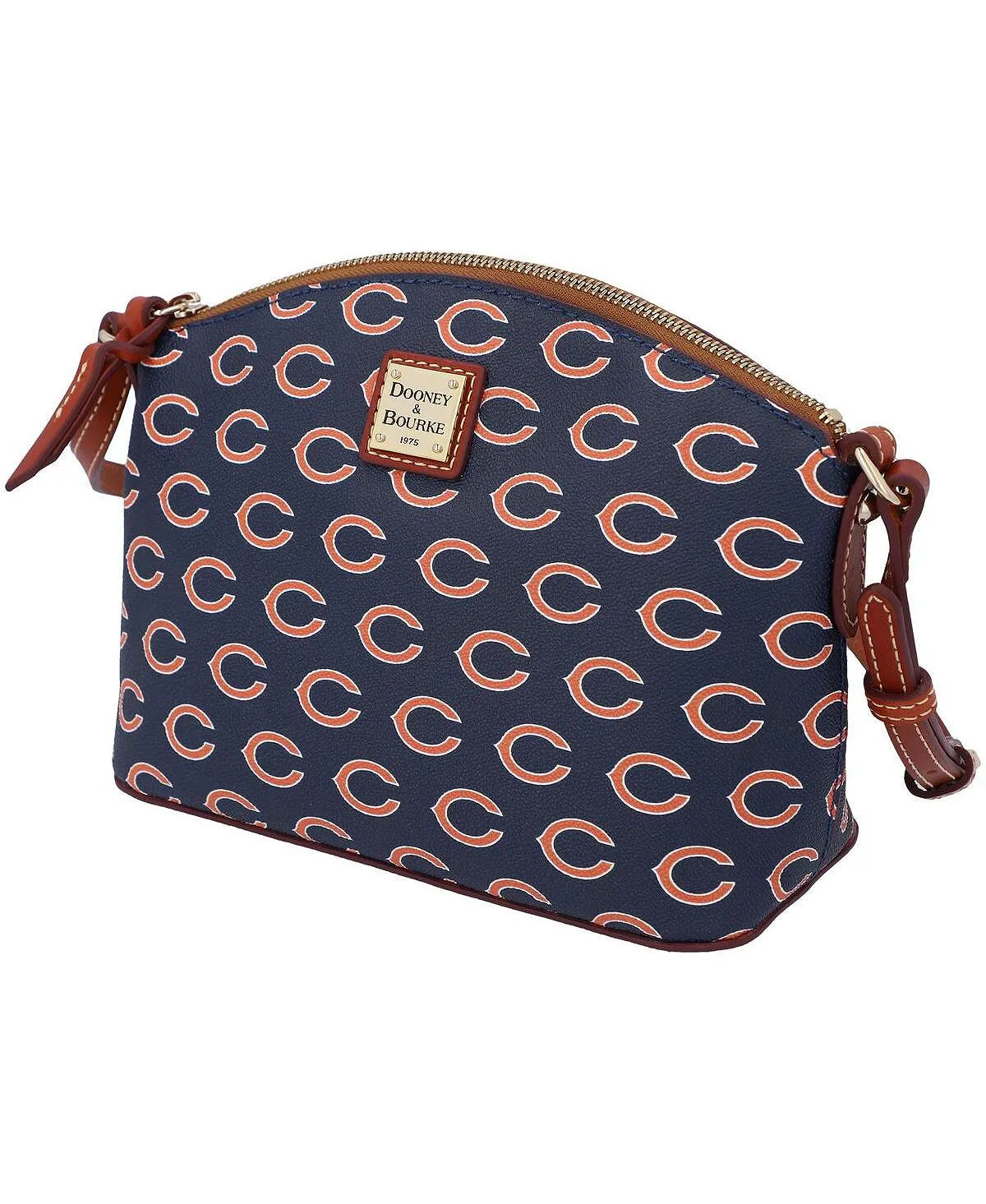 Dooney & Bourke Women's Chicago Bears Signature Suki Medium Strap Crossbody Bag, Blue