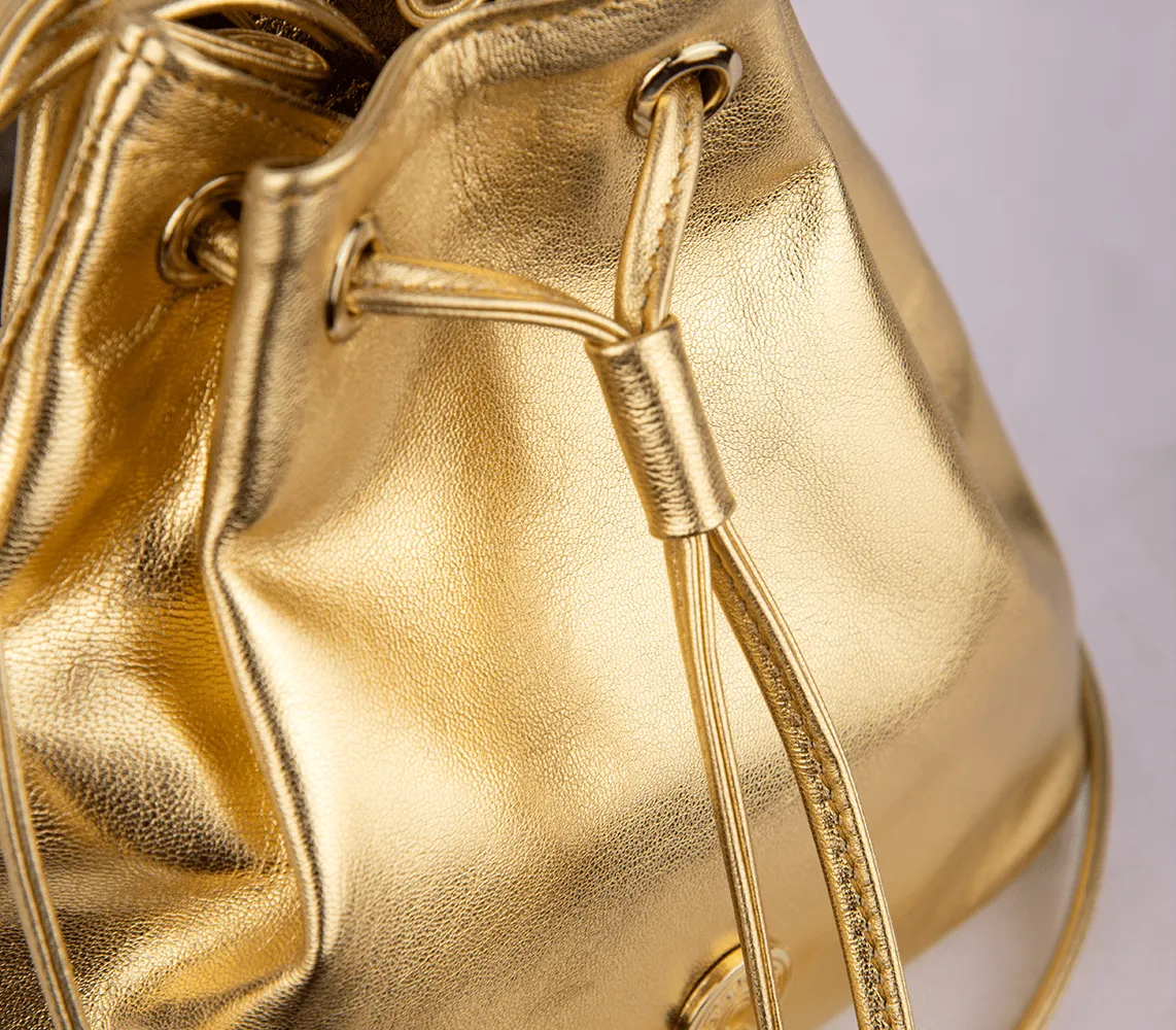 Dream Mini Bucket Bag Gold