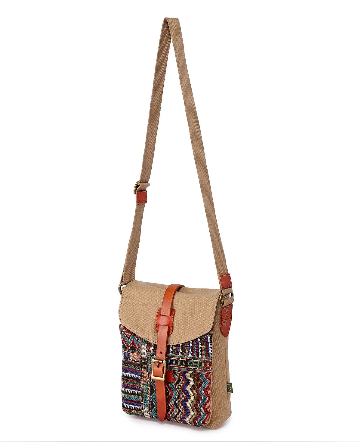 Four Season TSD BRAND canvas shoulder bag, khaki