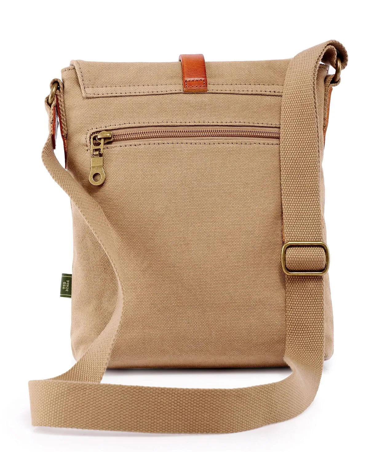 Four Season TSD BRAND canvas shoulder bag, khaki