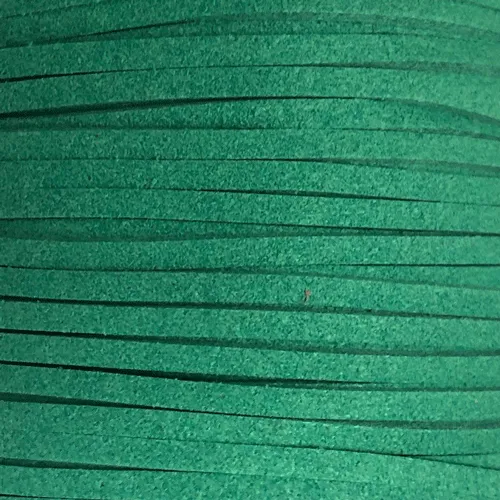 Green Faux Suede Leather Cord per metre